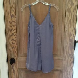 Honey Punch blue silky romper